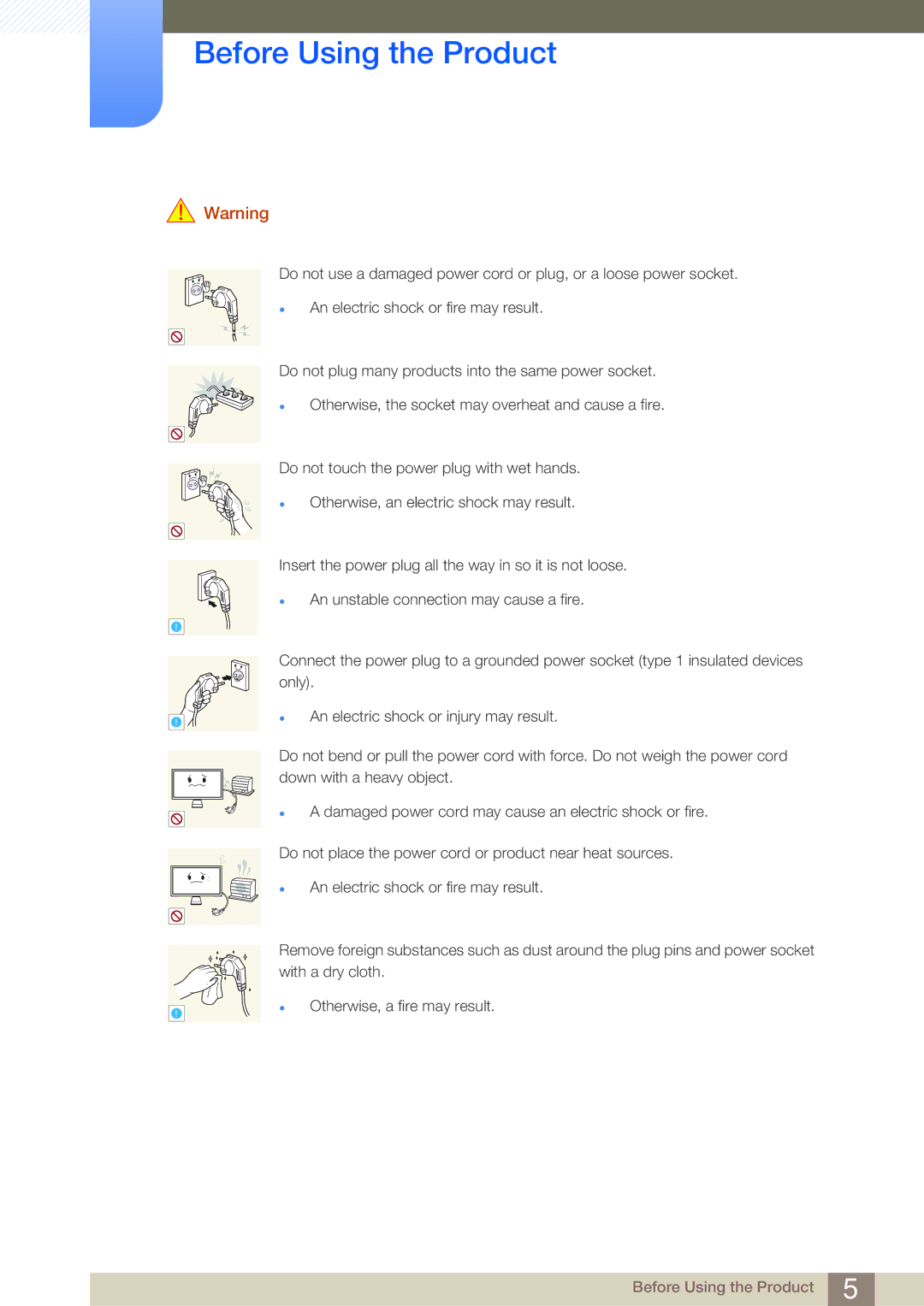 Samsung LC23A550US/ZN, LC23A550US/NG, LC27A550US/ZN manual Before Using the Product 