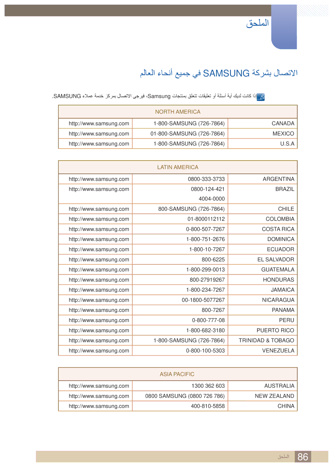 Samsung LC23A750XS/ZN, LC23A750XS/NG manual قحلملا 