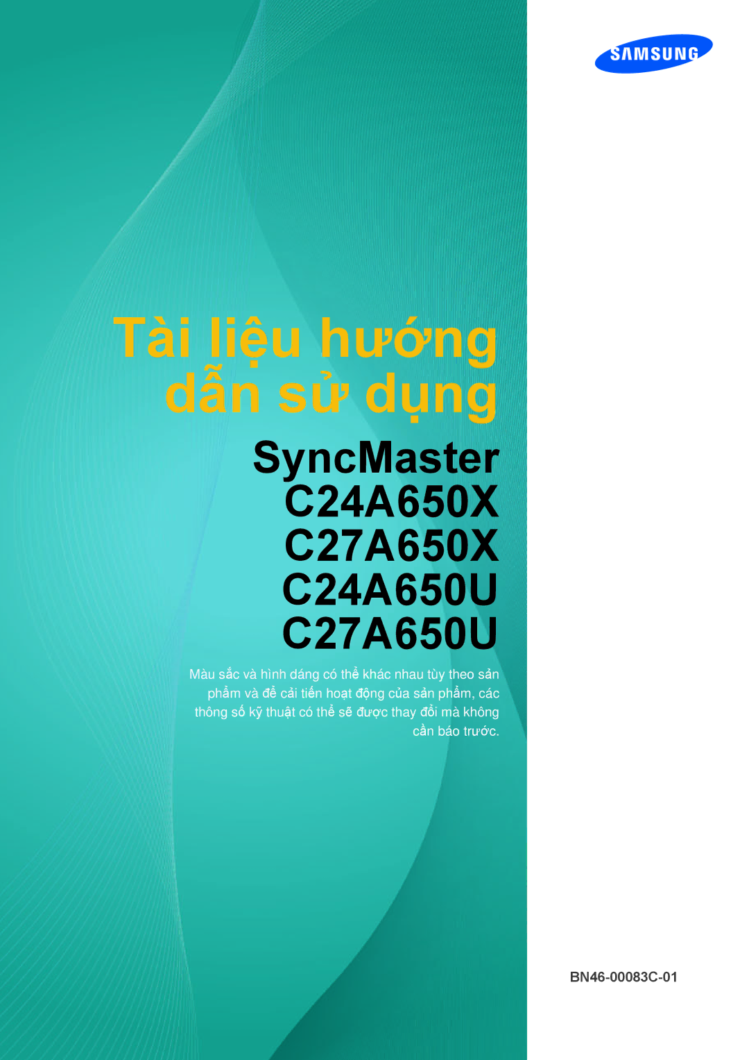 Samsung LC24A650XS/XY, LC24A650XS/EN manual Tài liệu hướng dẫn sử dụng 