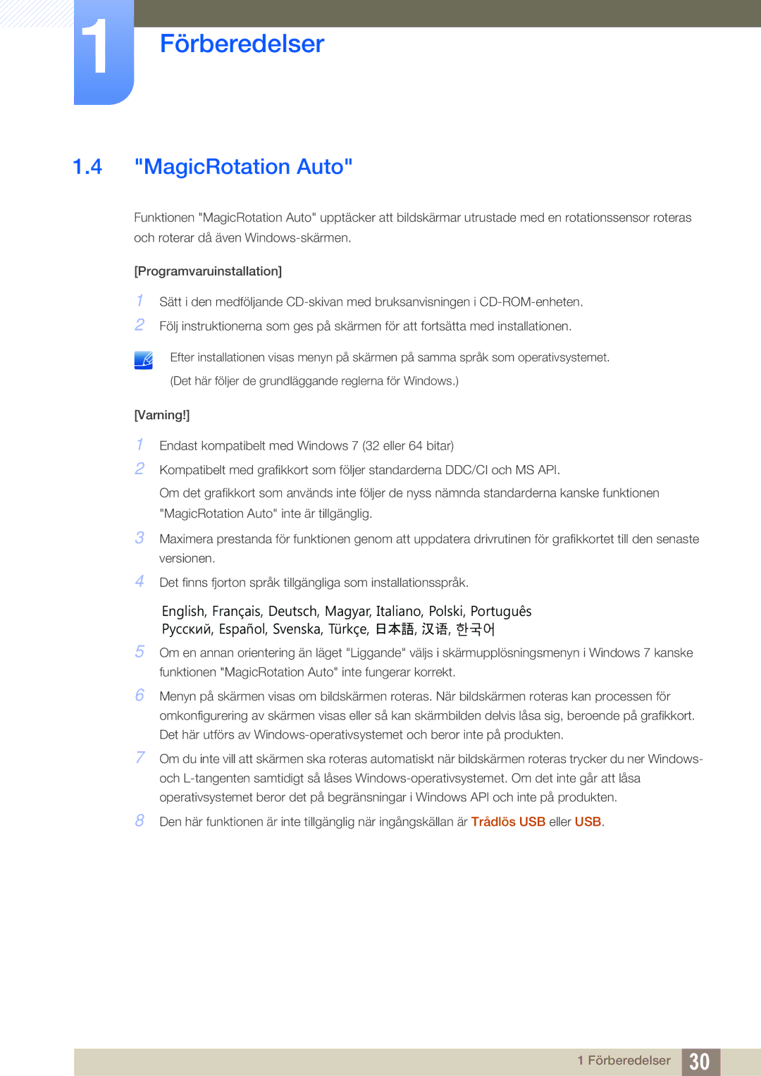 Samsung LC24A650XSR/EN, LC24A650XS/EN manual MagicRotation Auto 