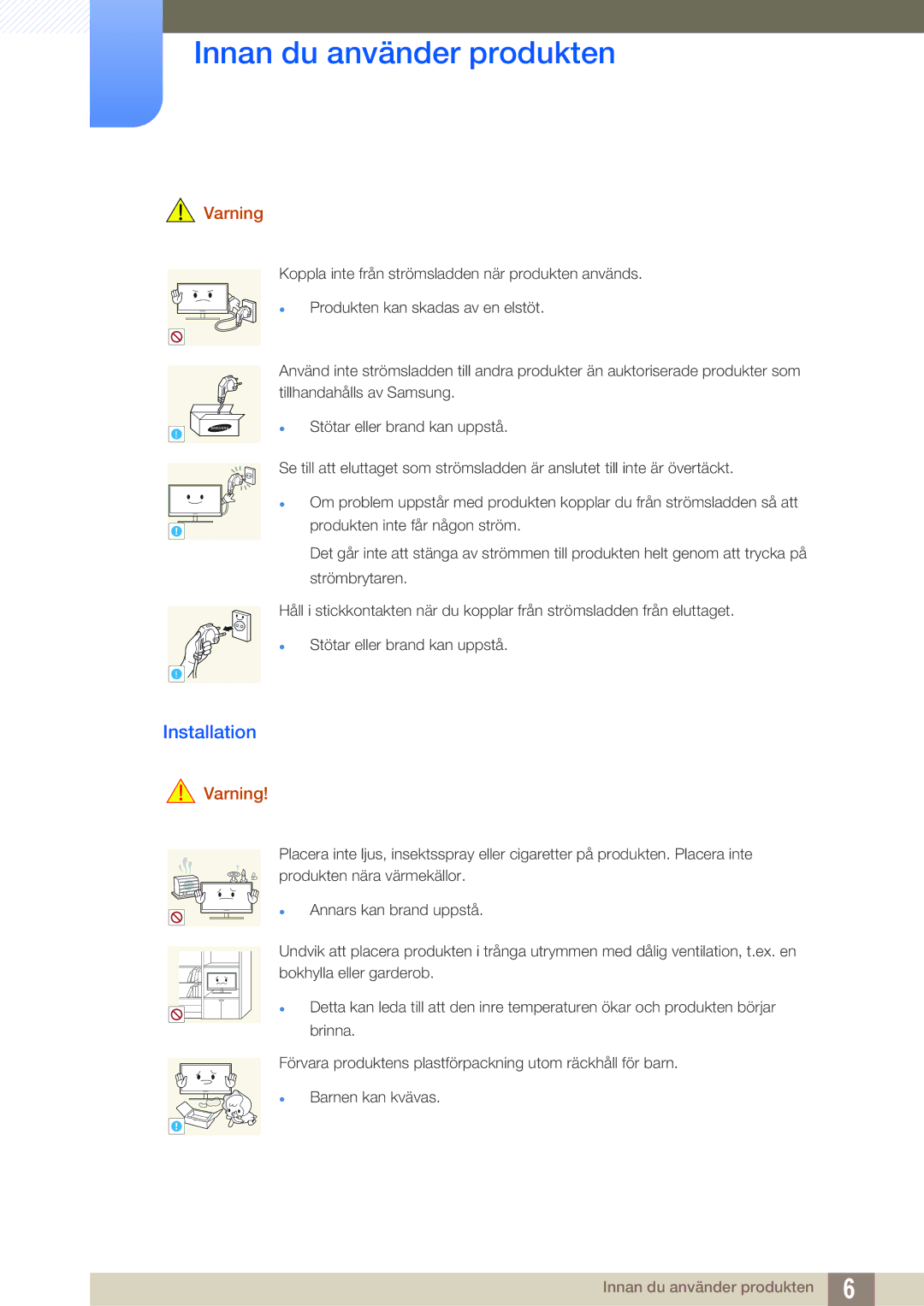 Samsung LC24A650XSR/EN, LC24A650XS/EN manual Installation 