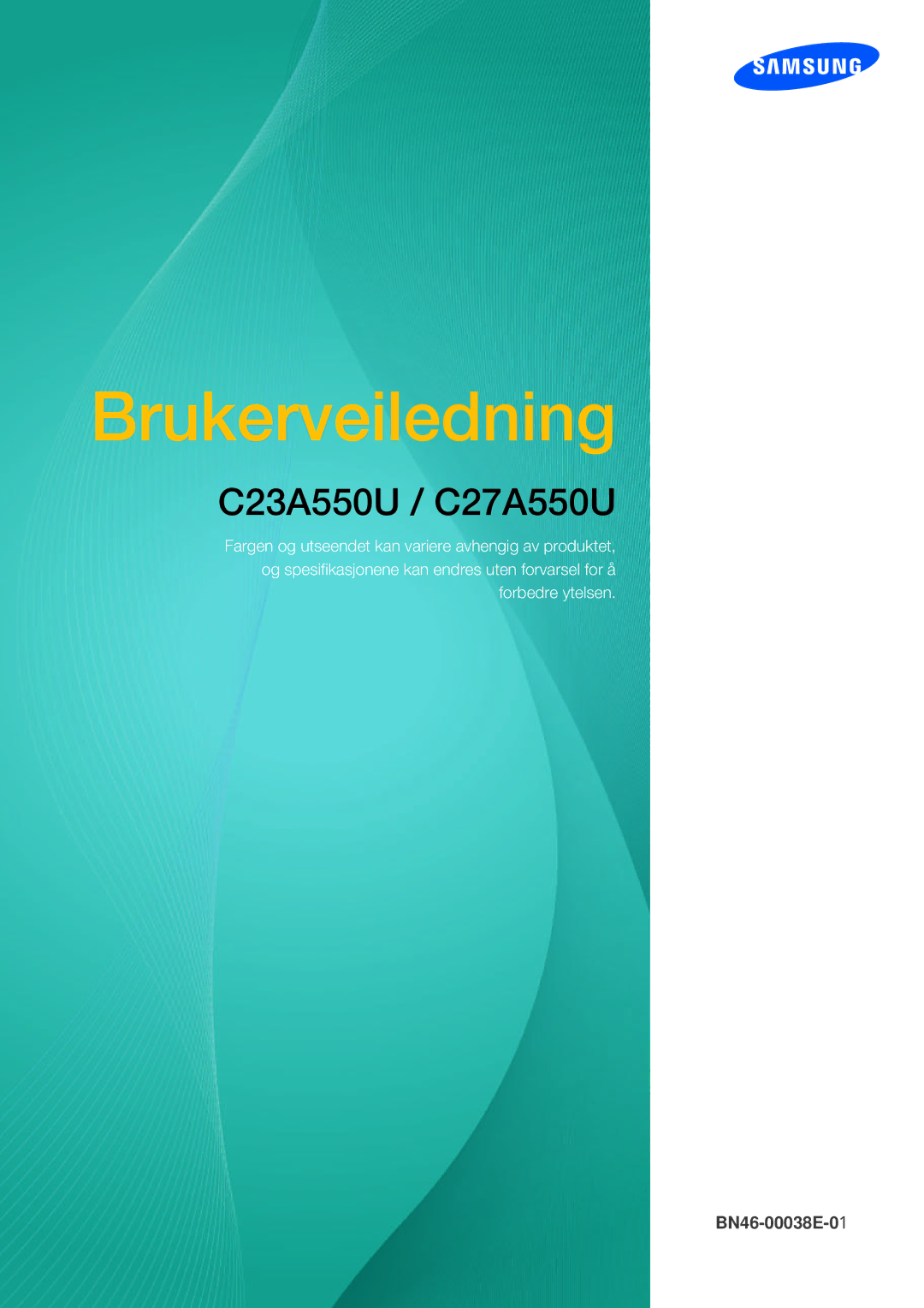 Samsung LC23A550US/EN, LC27A550US/EN manual Uživatelská Příručka 