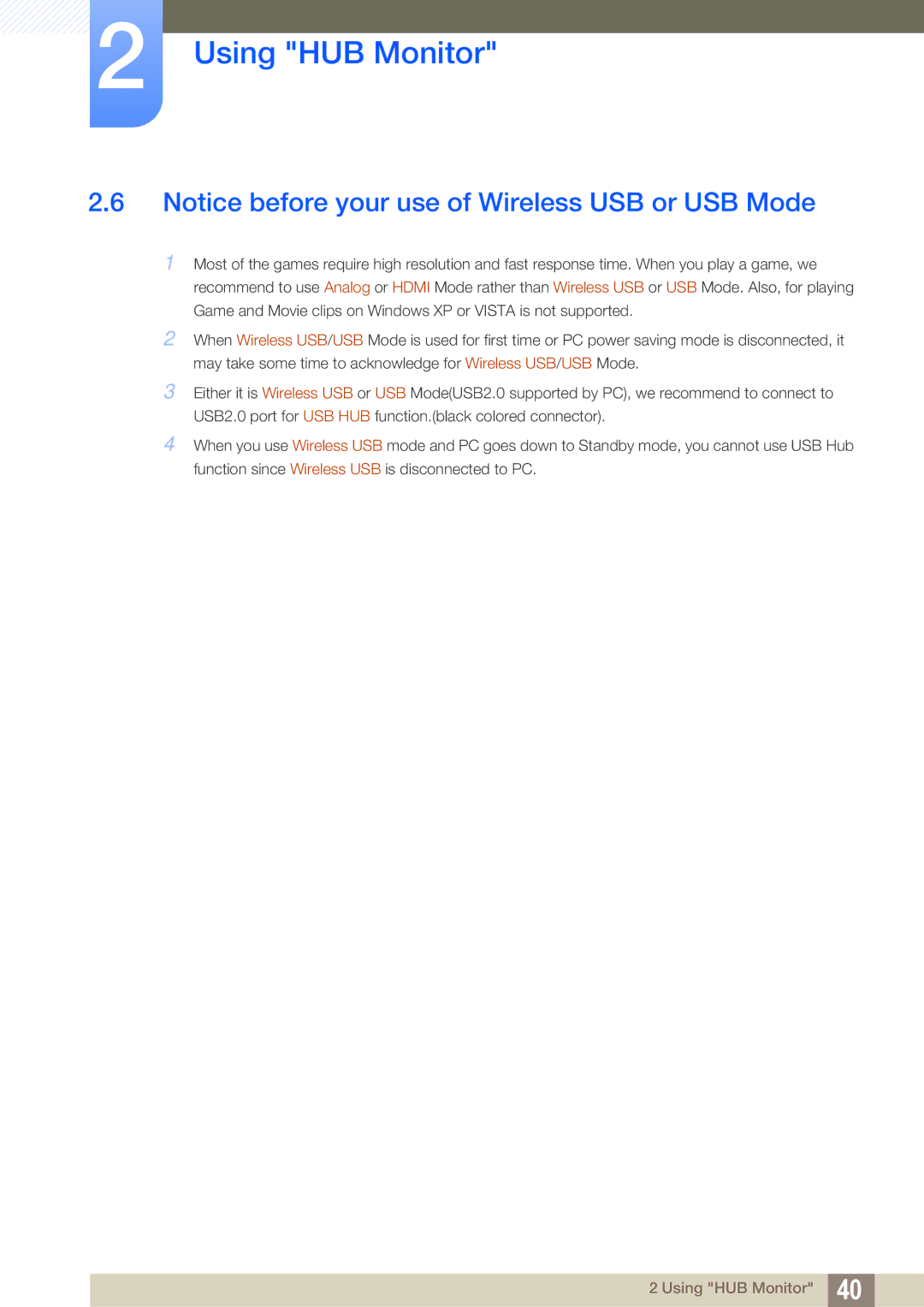 Samsung LC23A750XS/CI, LC27A750XS/ZA, LC23A750XS/EN, LC27A750XS/EN, LC27A750XS/CI, LC27A750XSSEN manual Using HUB Monitor 