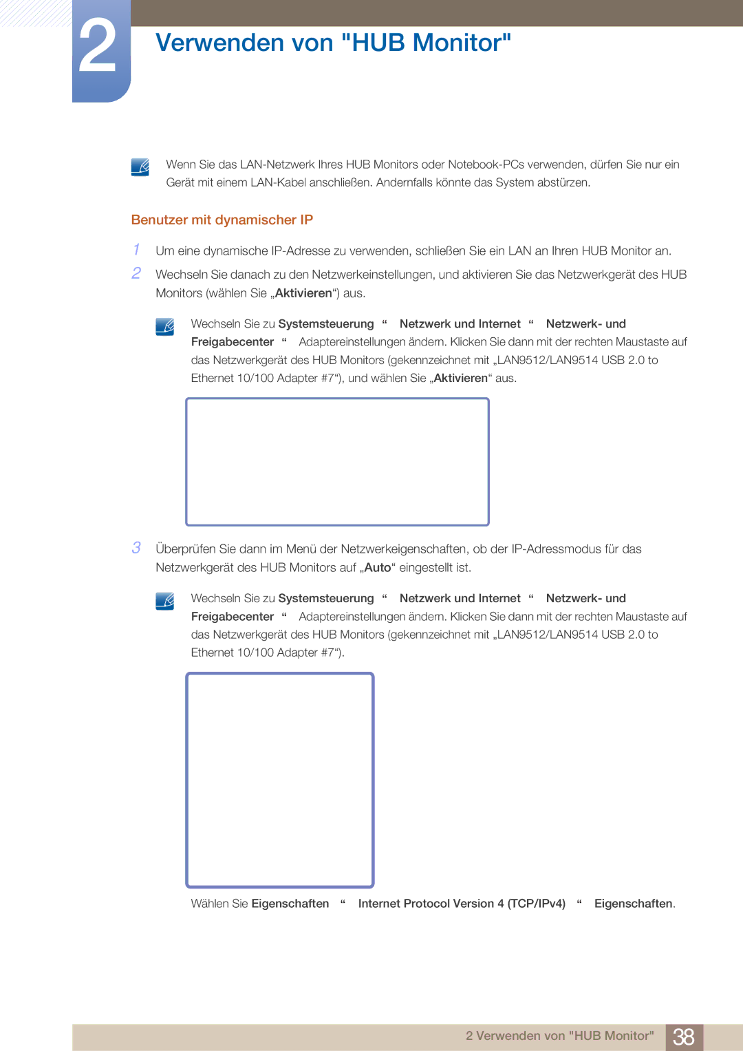 Samsung LC27A750XS/EN, LC27A750XS/ZA, LC23A750XS/EN manual Benutzer mit dynamischer IP 