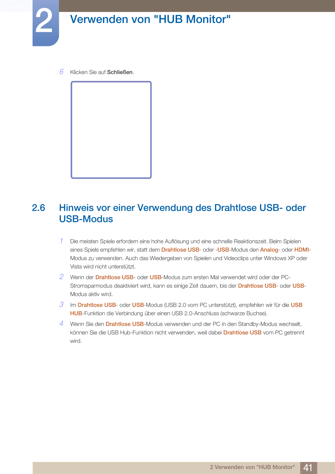 Samsung LC27A750XS/EN, LC27A750XS/ZA, LC23A750XS/EN manual Klicken Sie auf Schließen 