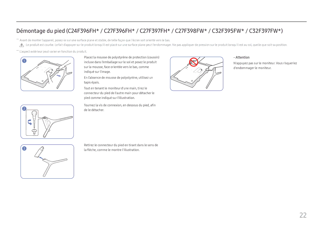 Samsung LC32F391FWUXEN, LC27F398FWUXEN, LC24F390FHUXEN, LS22E45UDWG/EN, LC27F396FHUXEN, LC24F396FHUXEN, LC27F390FHUXEN manual 