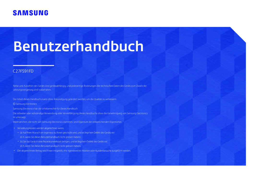 Samsung LC27F591FDUXEN manual Benutzerhandbuch 