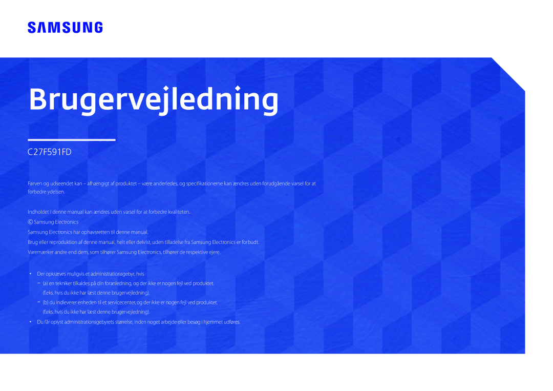 Samsung LC27F591FDUXEN manual Bruksanvisning 