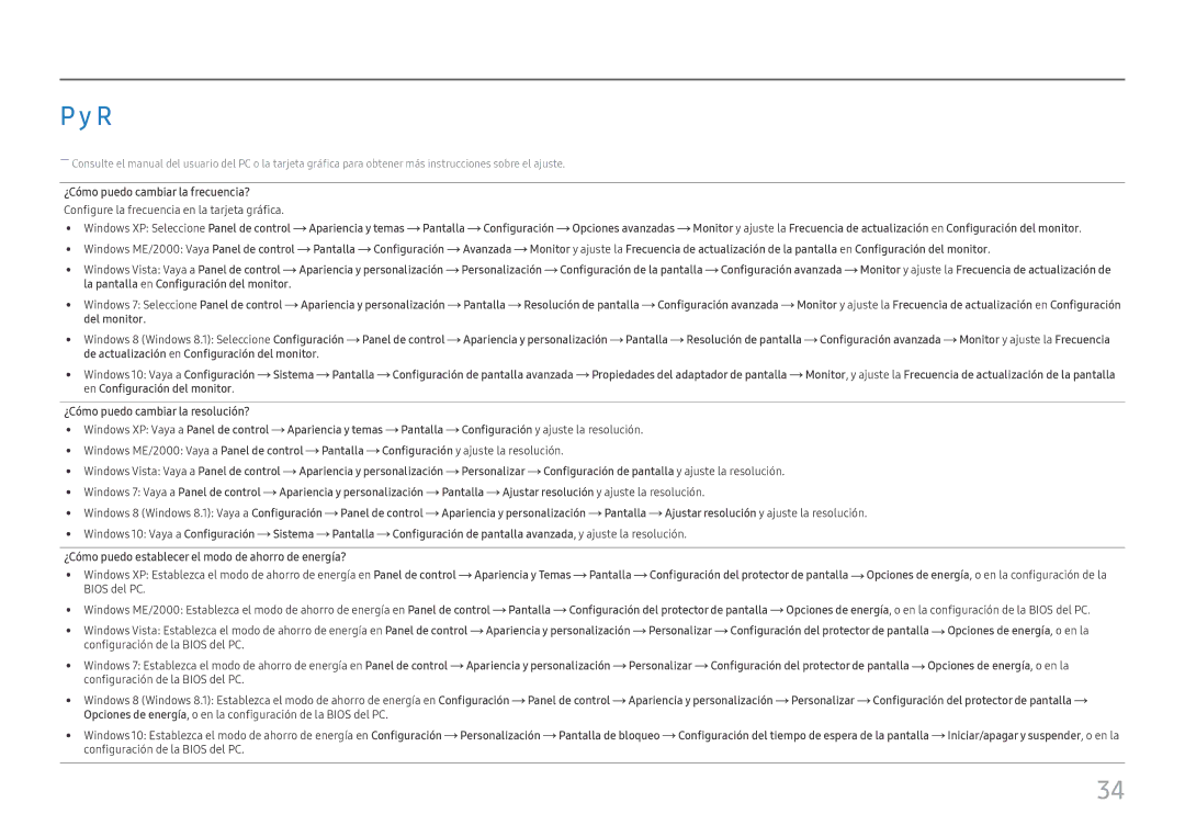 Samsung LC27H580FDUXEN manual 