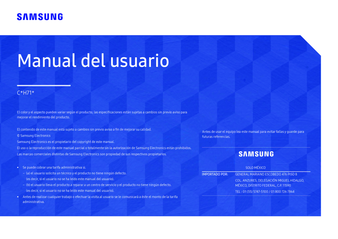 Samsung LC27H711QEUXEN manual Lietošanas rokasgrāmata 