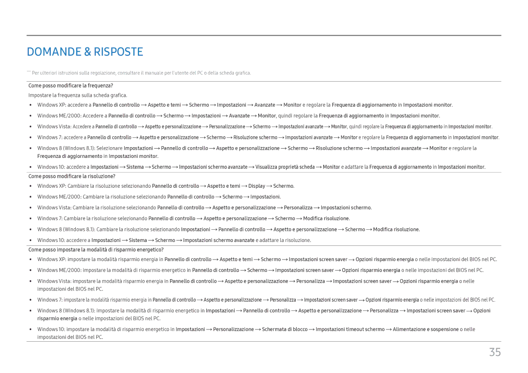 Samsung LC27H711QEUXEN manual Domande & Risposte 