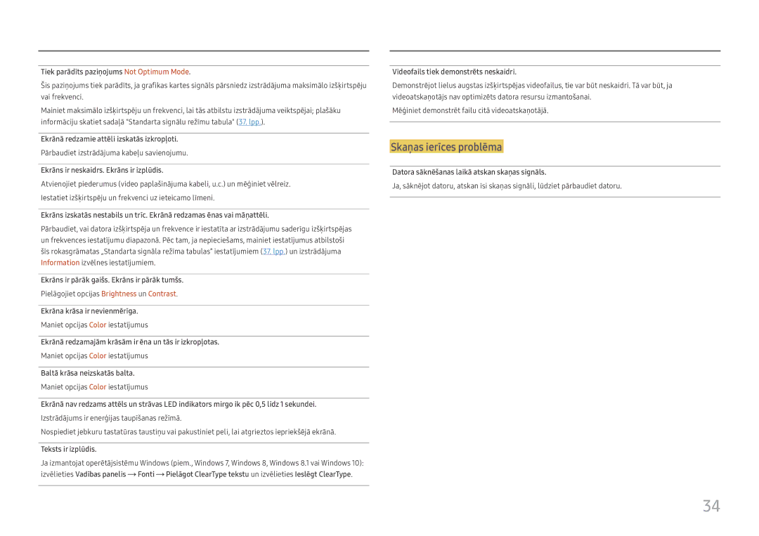 Samsung LC27H711QEUXEN manual Skaņas ierīces problēma 