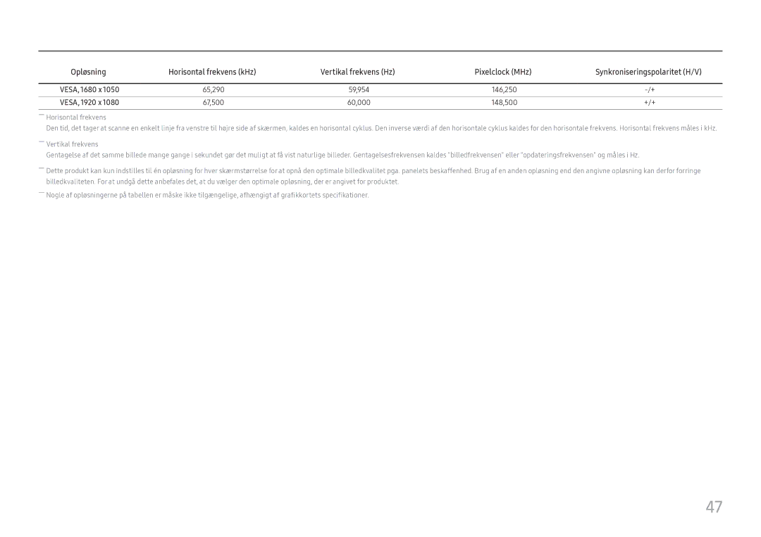 Samsung LC27H800FCUXEN manual Opløsning 