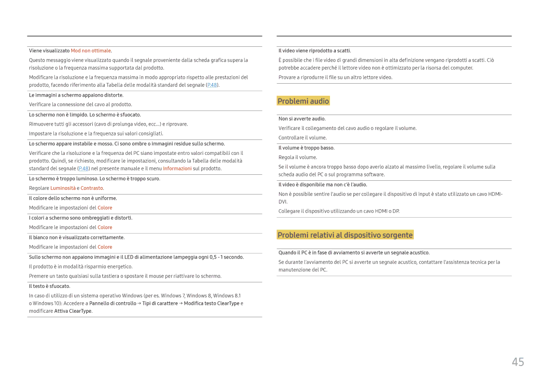 Samsung LC27HG70QQUXEN manual Verificare la connessione del cavo al prodotto, Modificare le impostazioni del Colore 