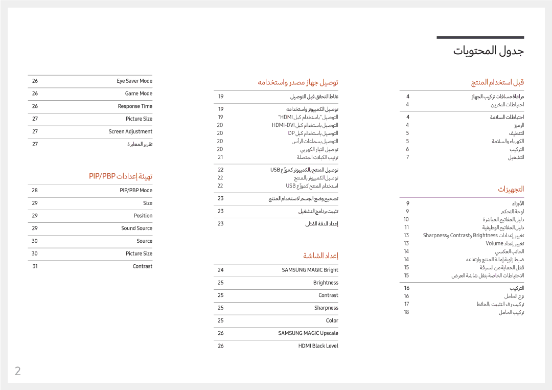 Samsung LC34F791WQUXEN, LC34F791WQMXUE manual تايوتحملا لودج 