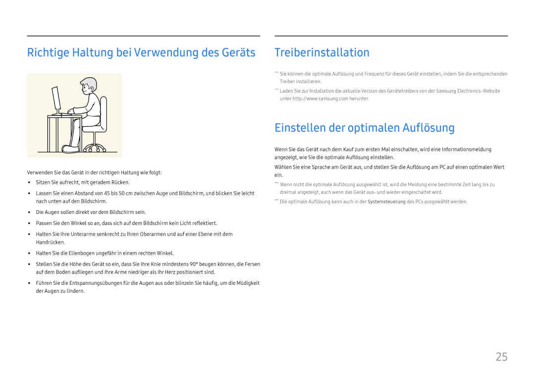 Samsung LC34H890WJUXEN manual Einstellen der optimalen Auflösung 