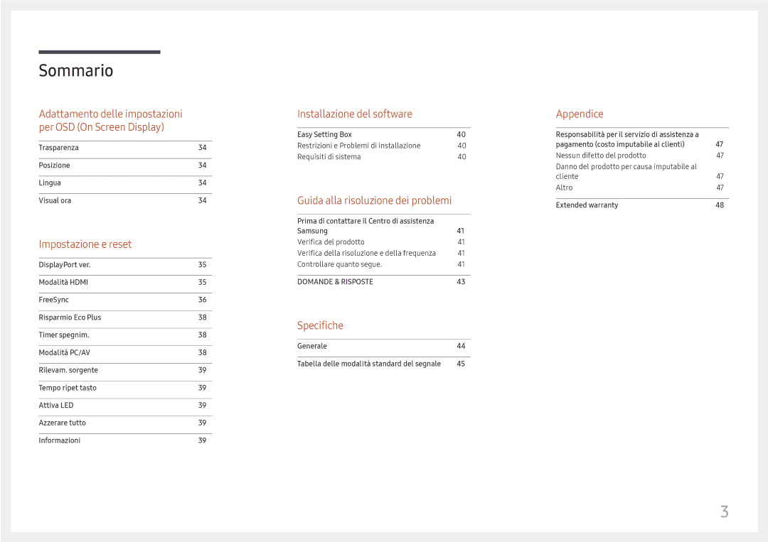 Samsung LC34H890WJUXEN manual Installazione del software 