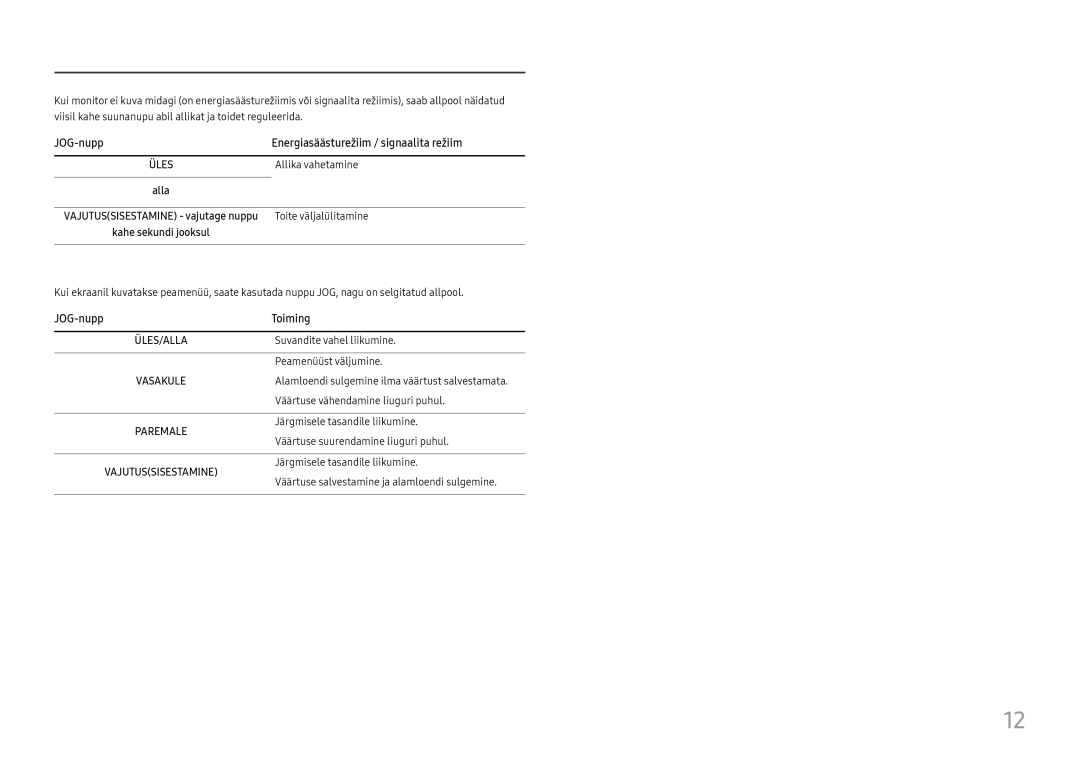 Samsung LC34H890WJUXEN manual Allika vahetamine, Alla, Toite väljalülitamine 