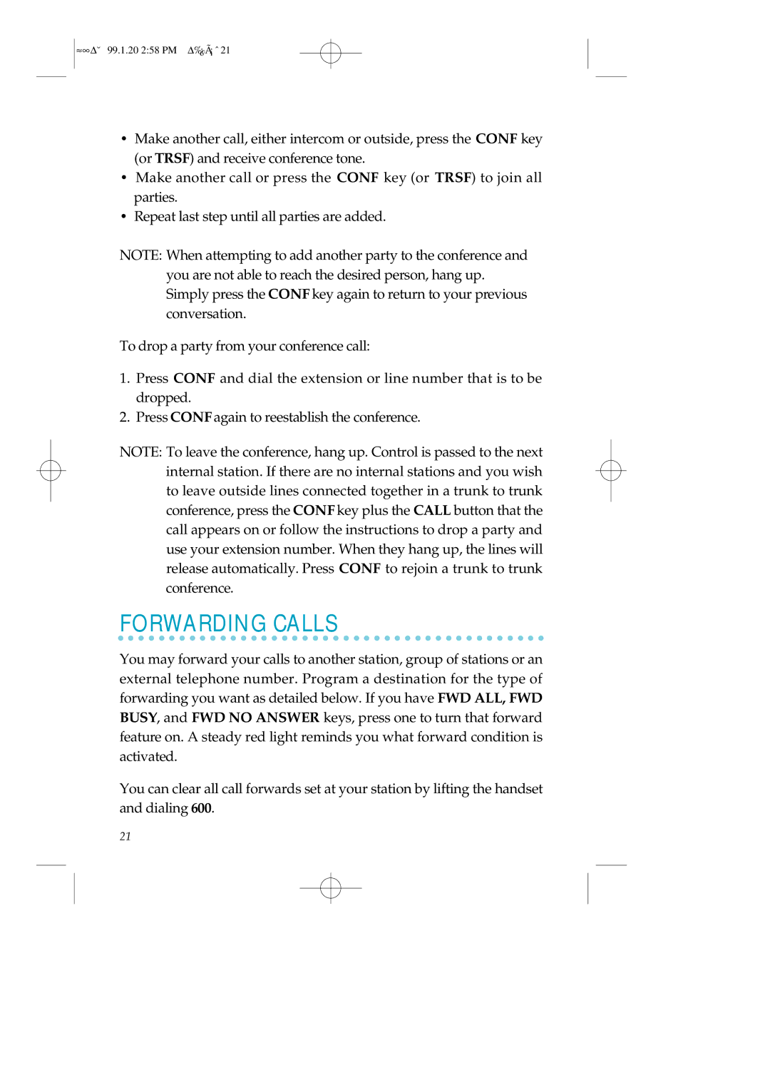 Samsung STD24B, LCD12B, STD12B manual Forwarding Calls 