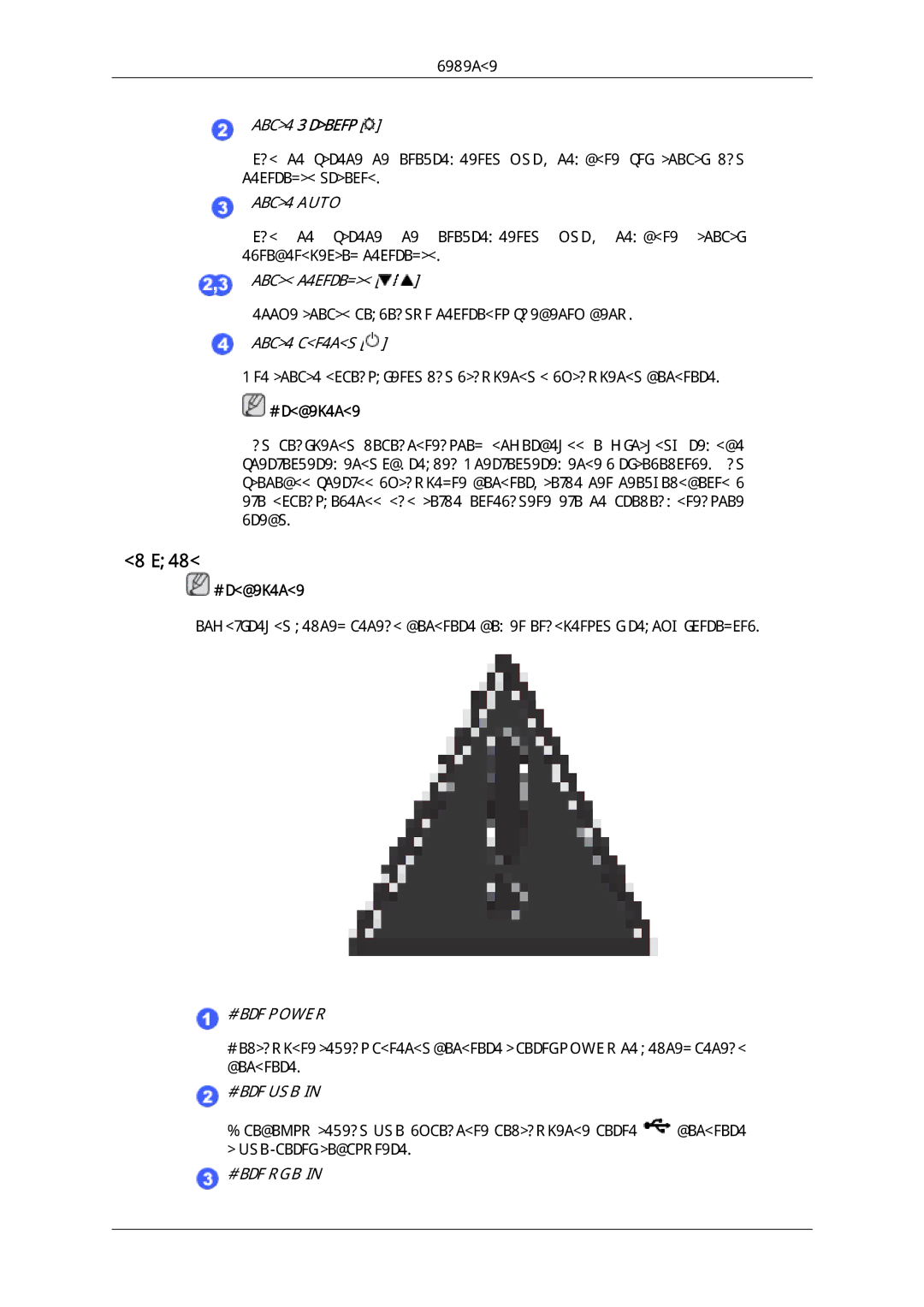 Samsung LD220G, LD190G manual Вид сзади 