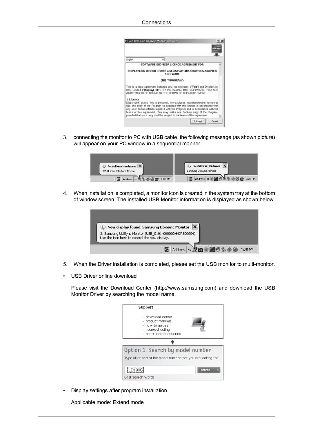 Samsung LD220G, LD190G user manual 