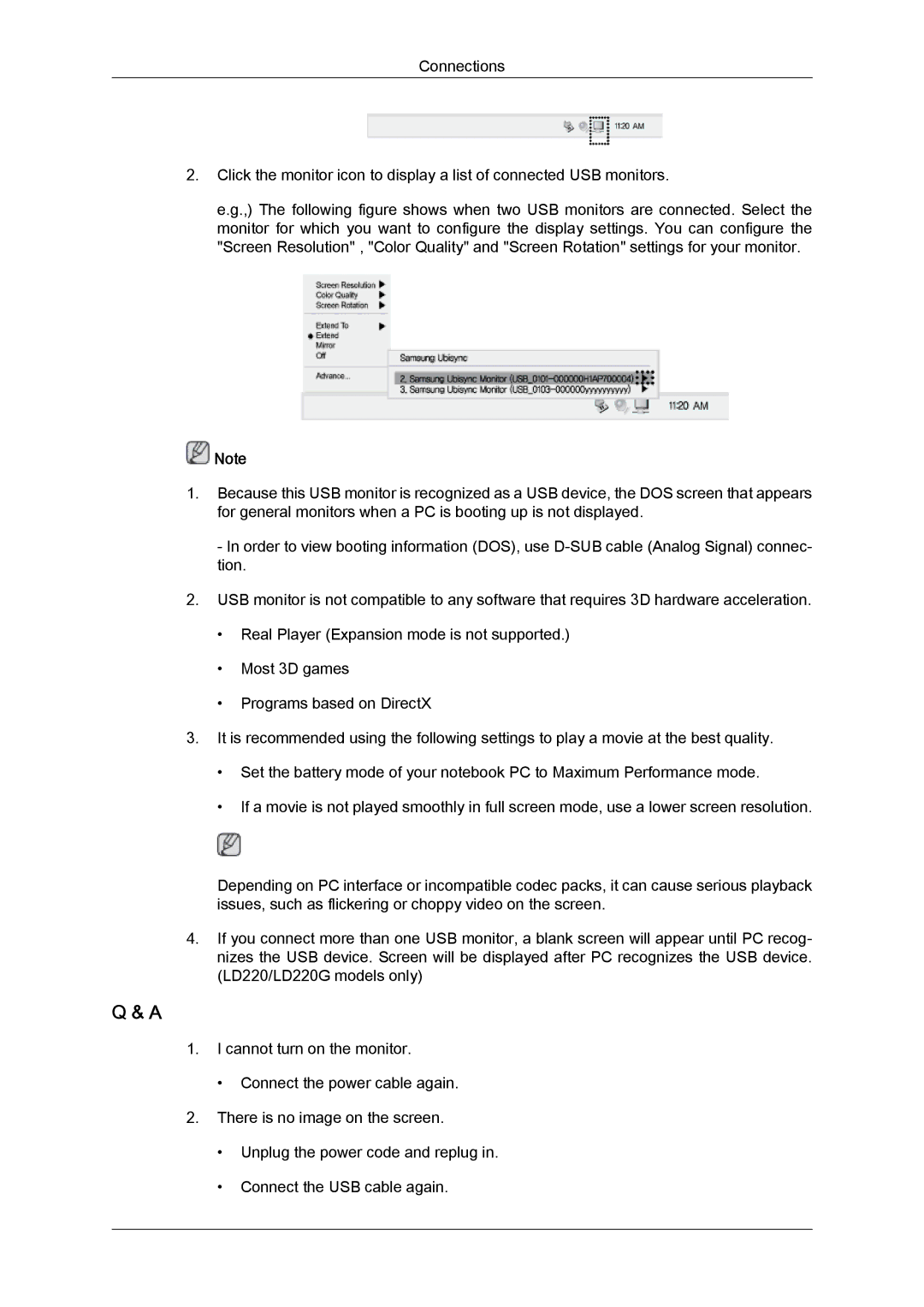 Samsung LD220G, LD190G user manual 