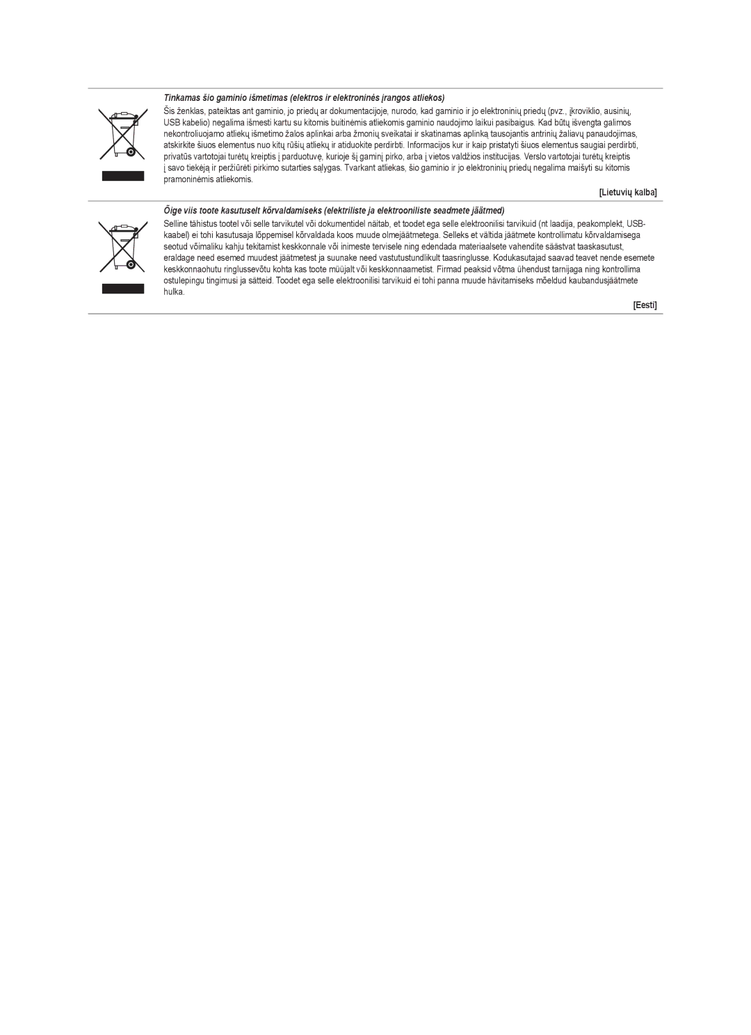 Samsung LE46B553, LE40B550, LE40B554, LE40B551, LE40B553, LE46B550, LE46B551, LE46B554 user manual Lietuvių kalba 