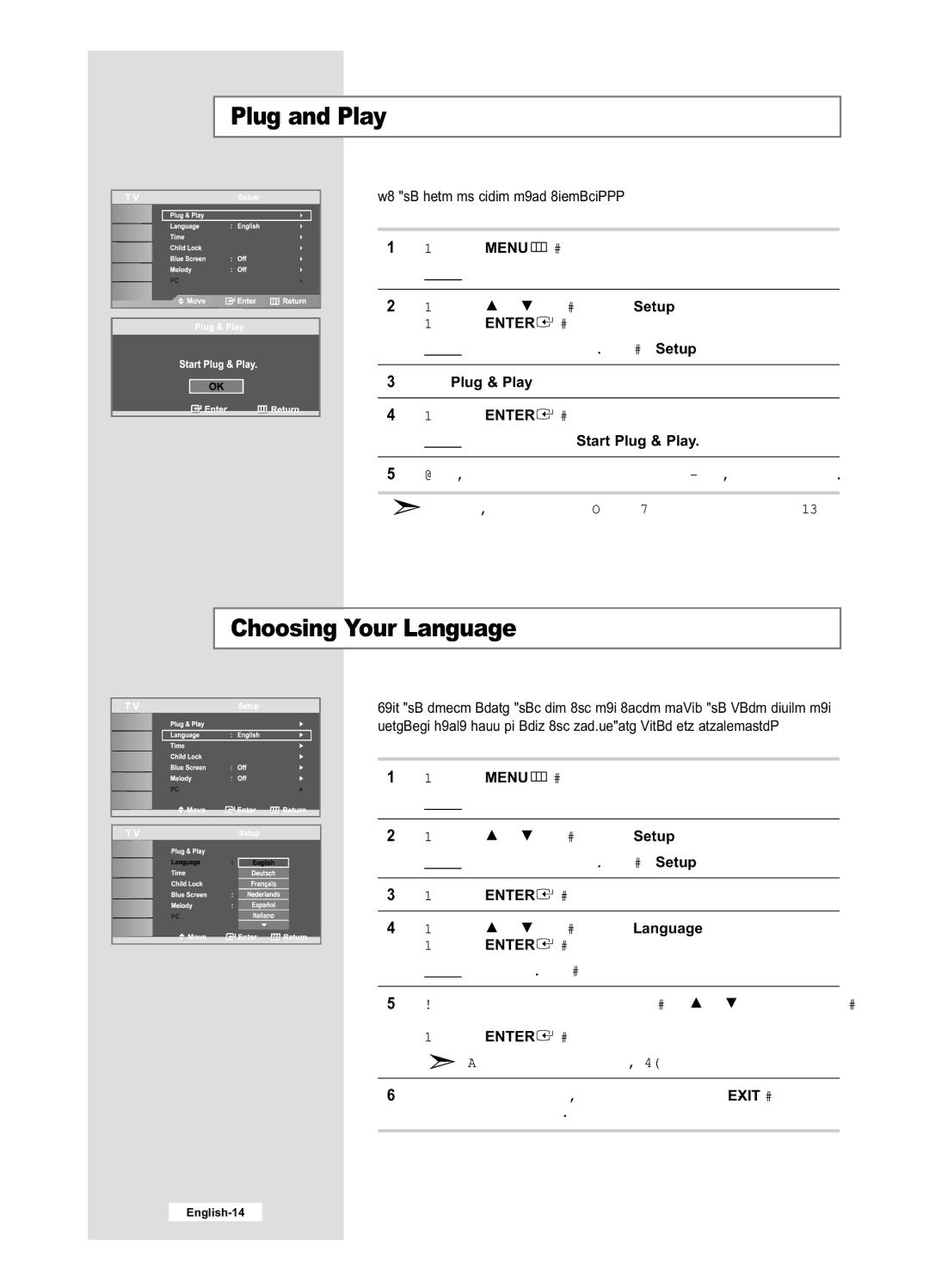 Samsung LE40M6, LE32M6 manual Choosing Your Language, If you want to reset this feature 