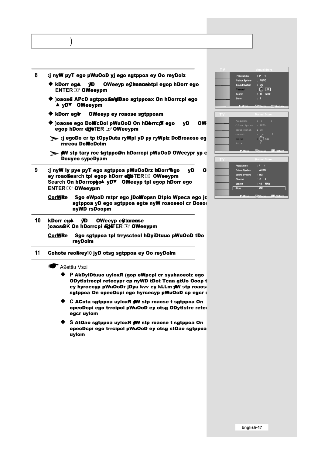 Samsung LE32M6, LE40M6 manual Channel mode 