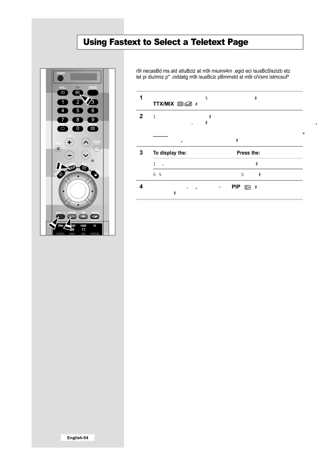 Samsung LE40M6, LE32M6 manual Using Fastext to Select a Teletext 