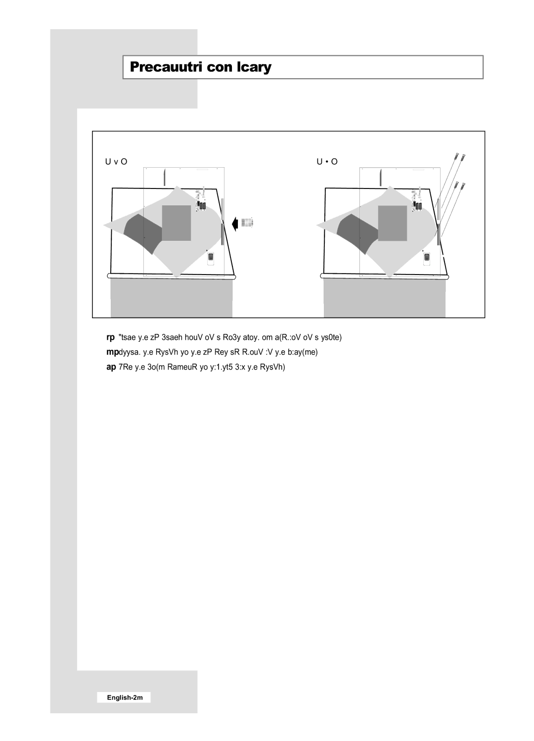 Samsung LE40M6, LE32M6 manual Installing the Stand 