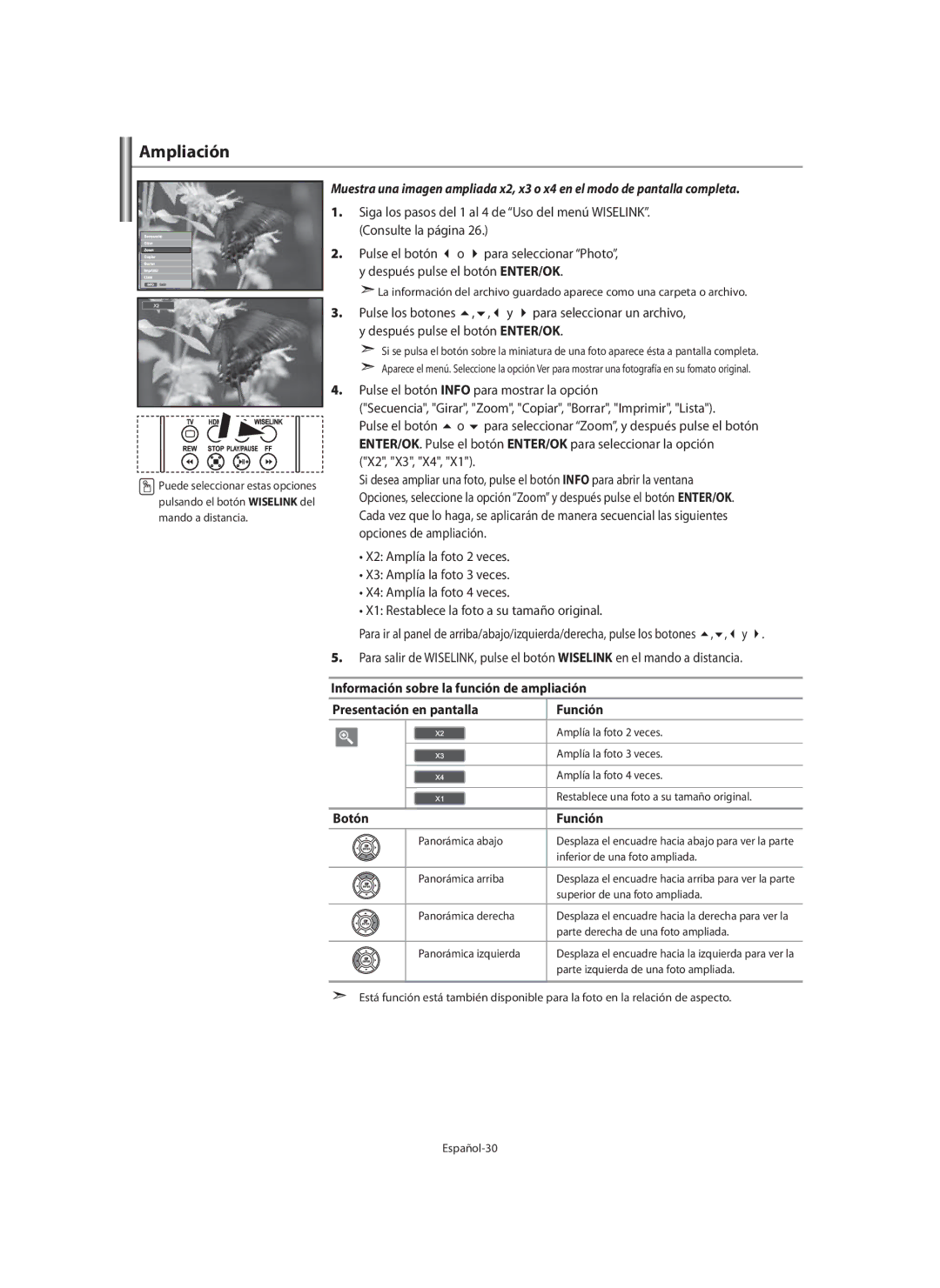 Samsung LE40M9 manual Ampliación 