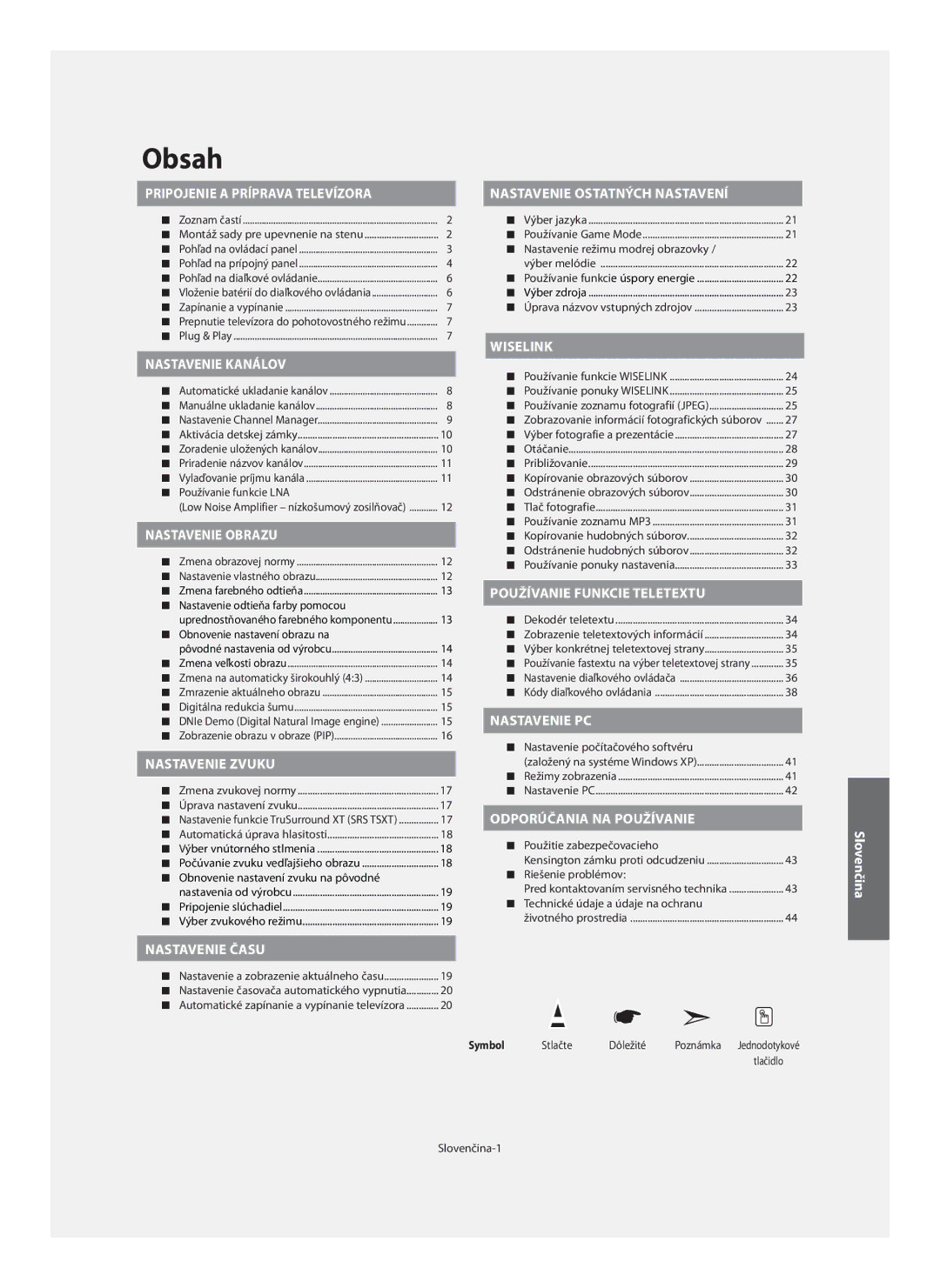 Samsung LE40F7 Používanie funkcie LNA, Nastavenie režimu modrej obrazovky, Zobrazovanie informácií fotografických súborov 