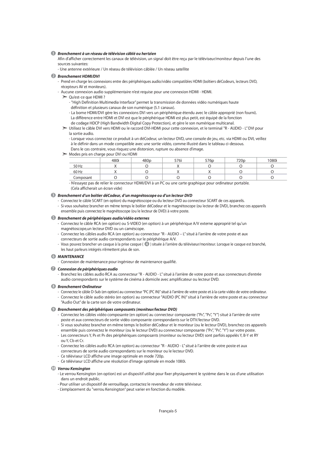 Samsung LE46N7, LE40N7, LE32N7 manual Maintenance 