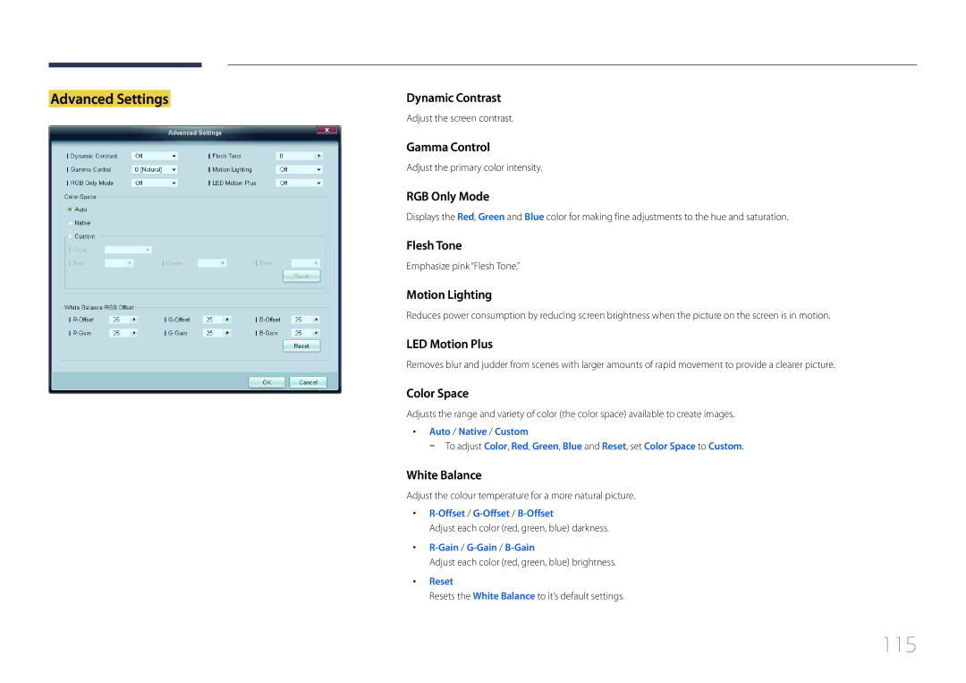 Samsung LE46C, LE55C, LE32C user manual 115 