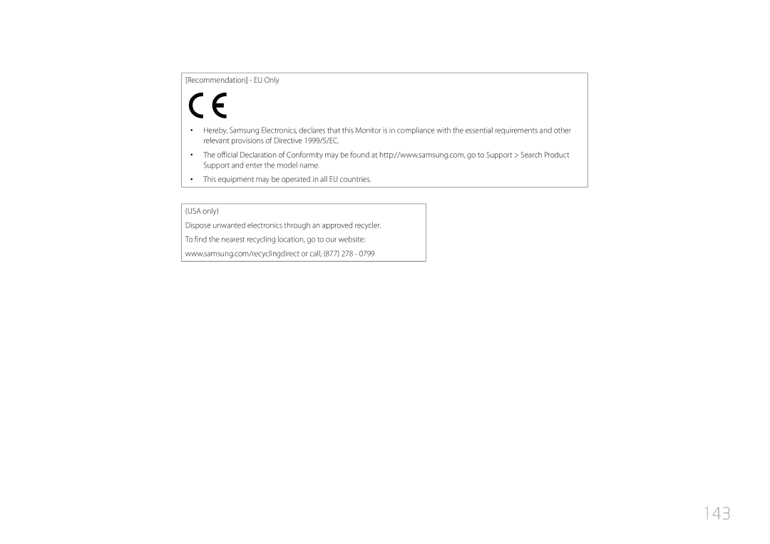 Samsung LE32C, LE55C, LE46C user manual 143 