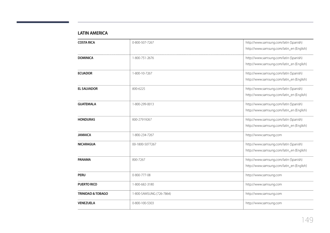 Samsung LE32C, LE55C, LE46C user manual 149 