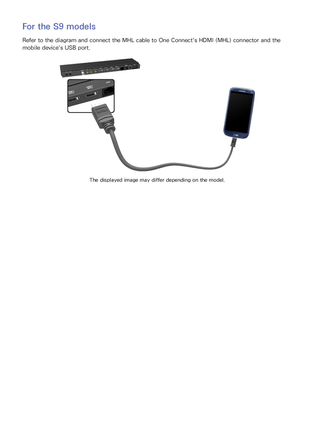 Samsung LED 7450 manual For the S9 models 