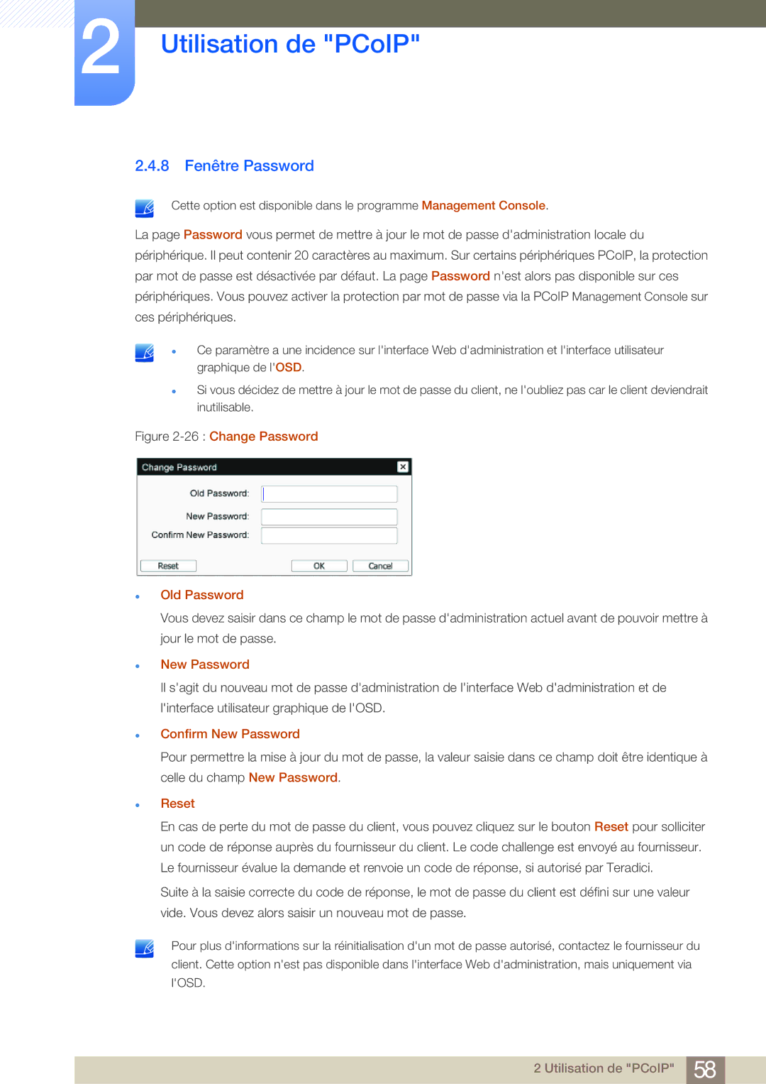 Samsung LF-NBNHNN/EN manual 8 Fenêtre Password, Confirm New Password 