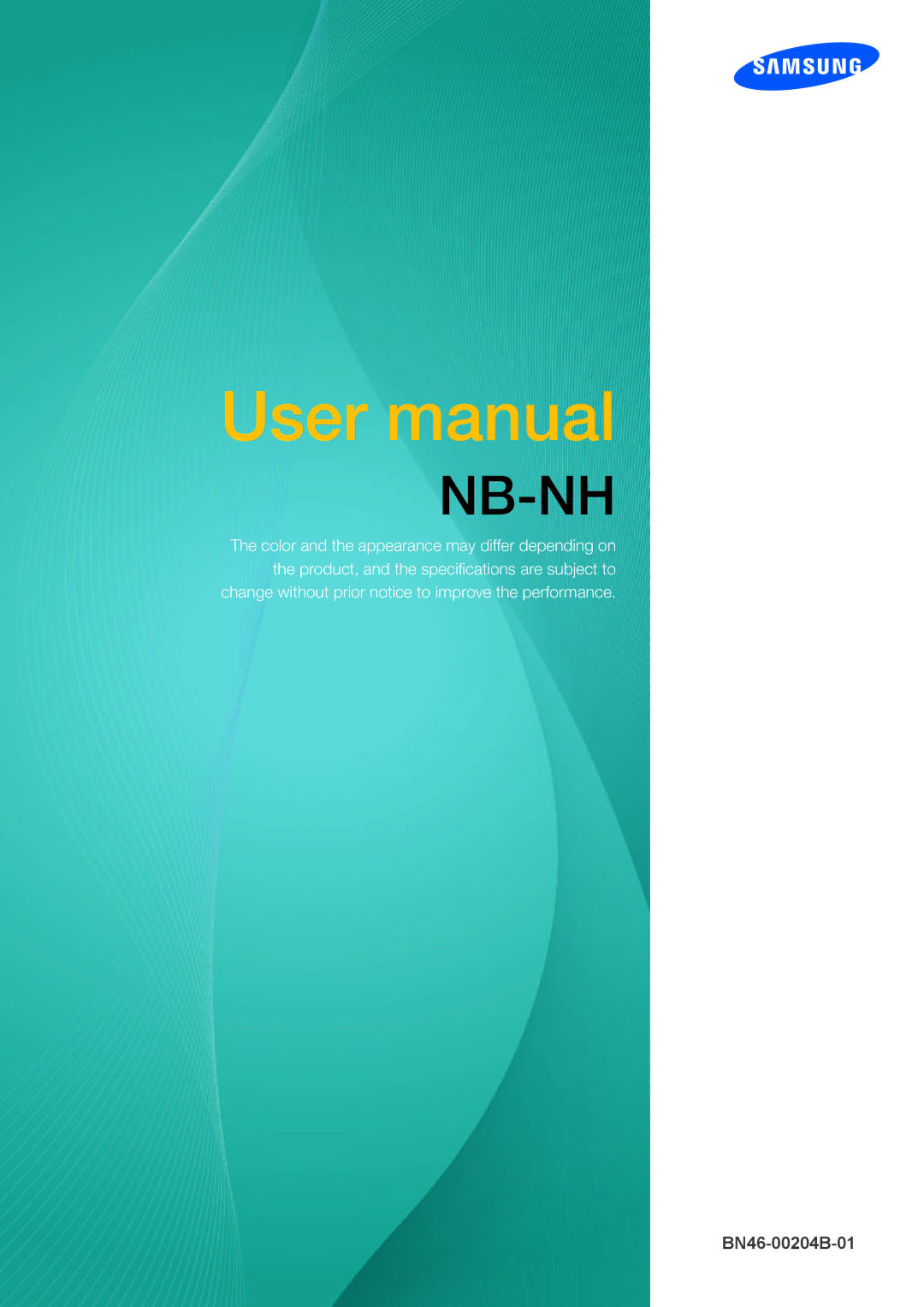 Samsung LF-NBNHNN/EN manual Nb-Nh 