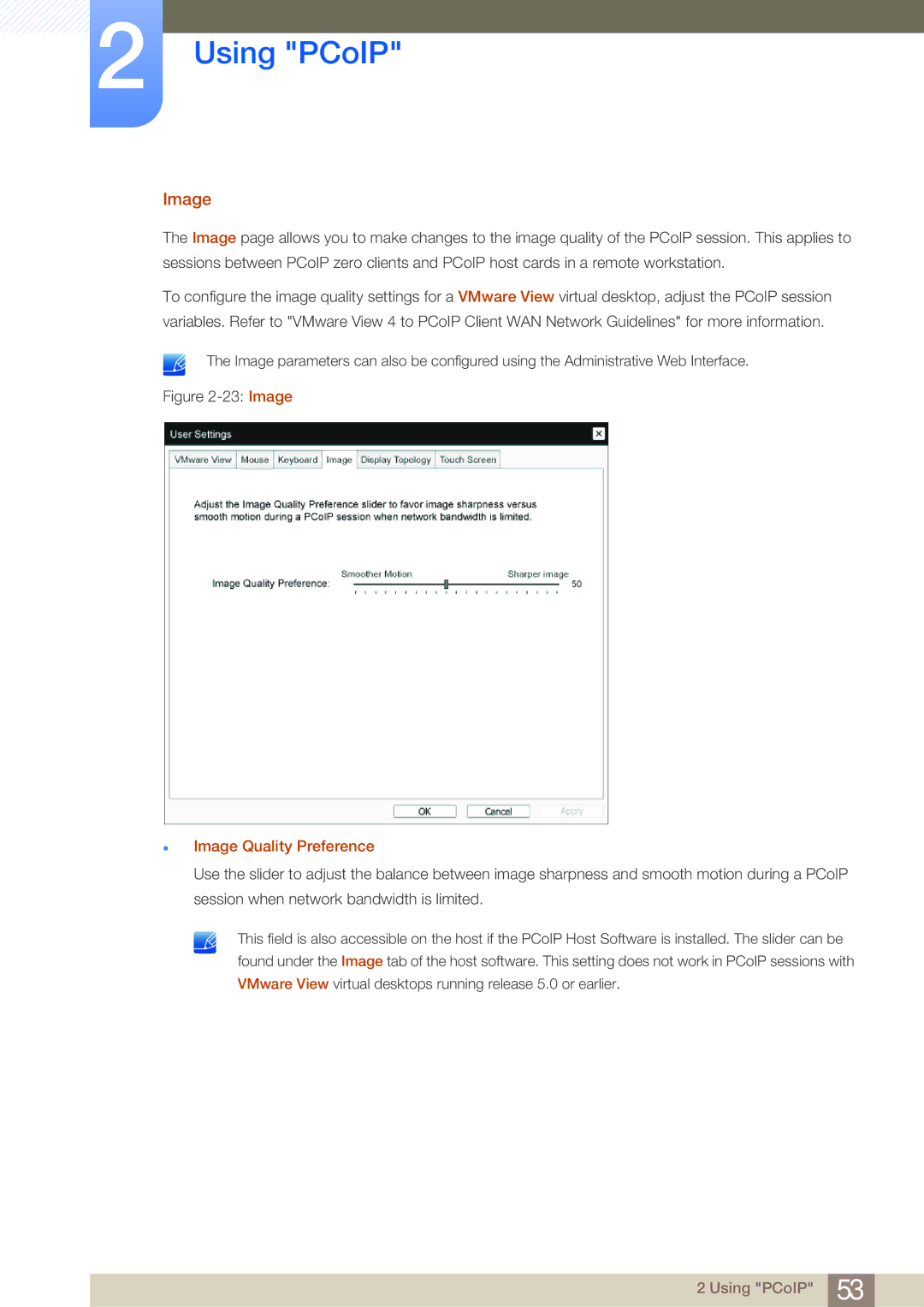 Samsung LF-NBNHNN/EN manual Image Quality Preference 