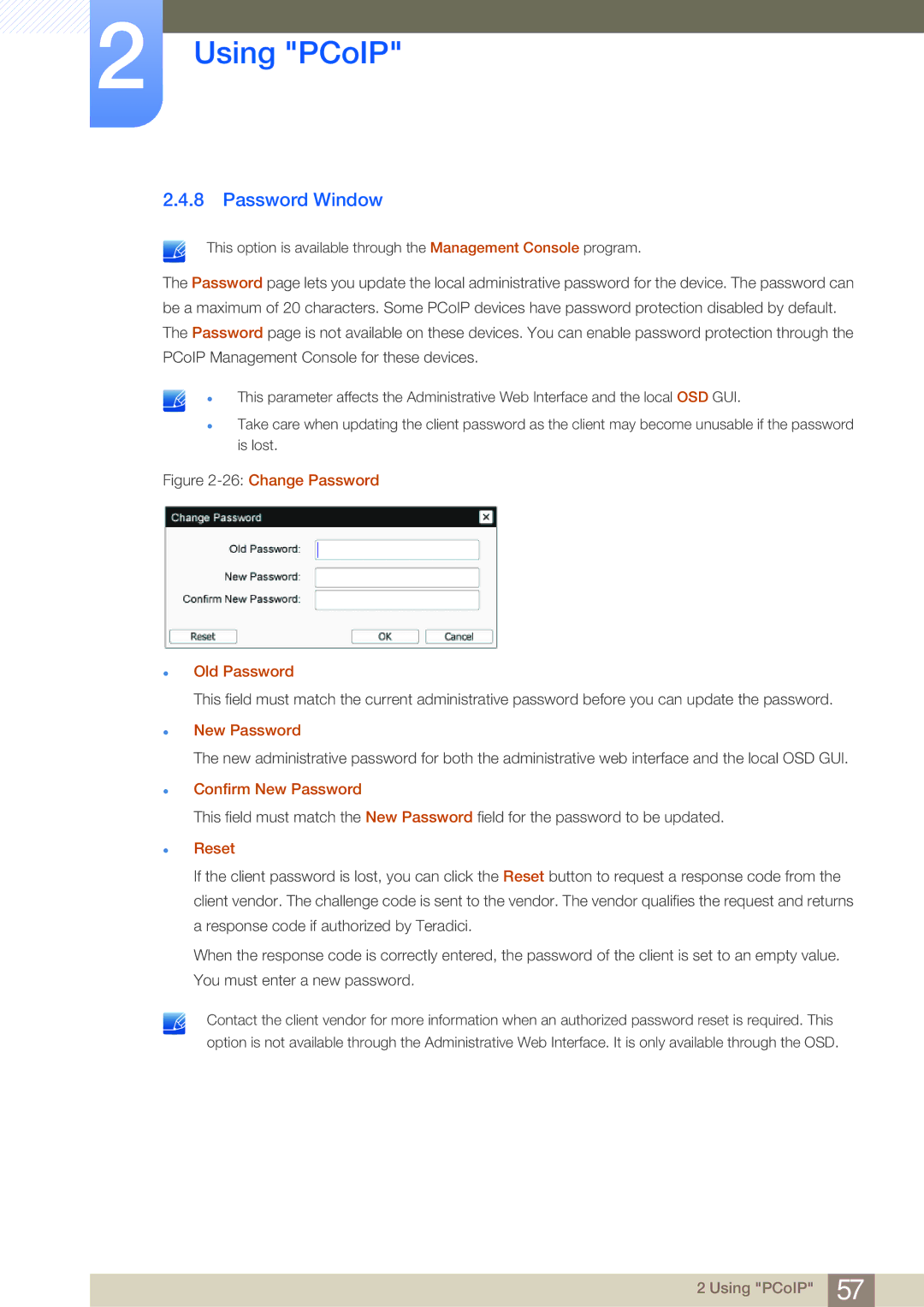 Samsung LF-NBNHNN/EN manual Password Window, 26Change Password Old Password 