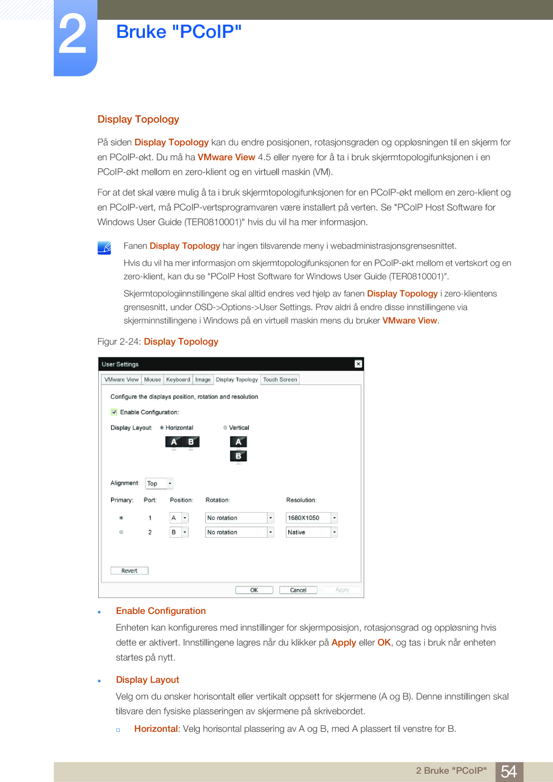 Samsung LF-NBNHNN/EN manual Display Topology, Display Layout 