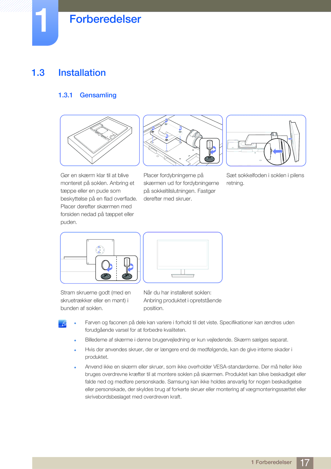 Samsung LF-NBNHNN/EN manual Installation, Gensamling 