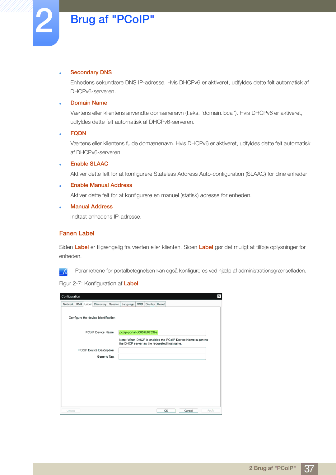 Samsung LF-NBNHNN/EN manual Fanen Label, Secondary DNS, Enable Slaac 