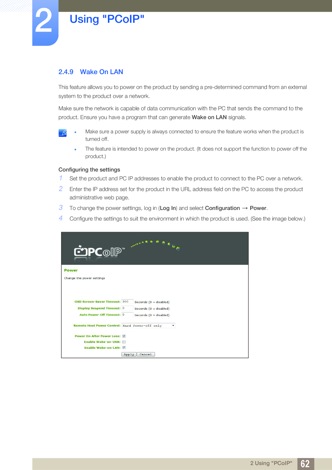 Samsung LF00FNXPFBZXXV, LF-NXN2N/EN, LF00FNXPFBZXEN, LF-NXN2N/XY, LF00FNXPFBZXCI manual Wake On LAN 