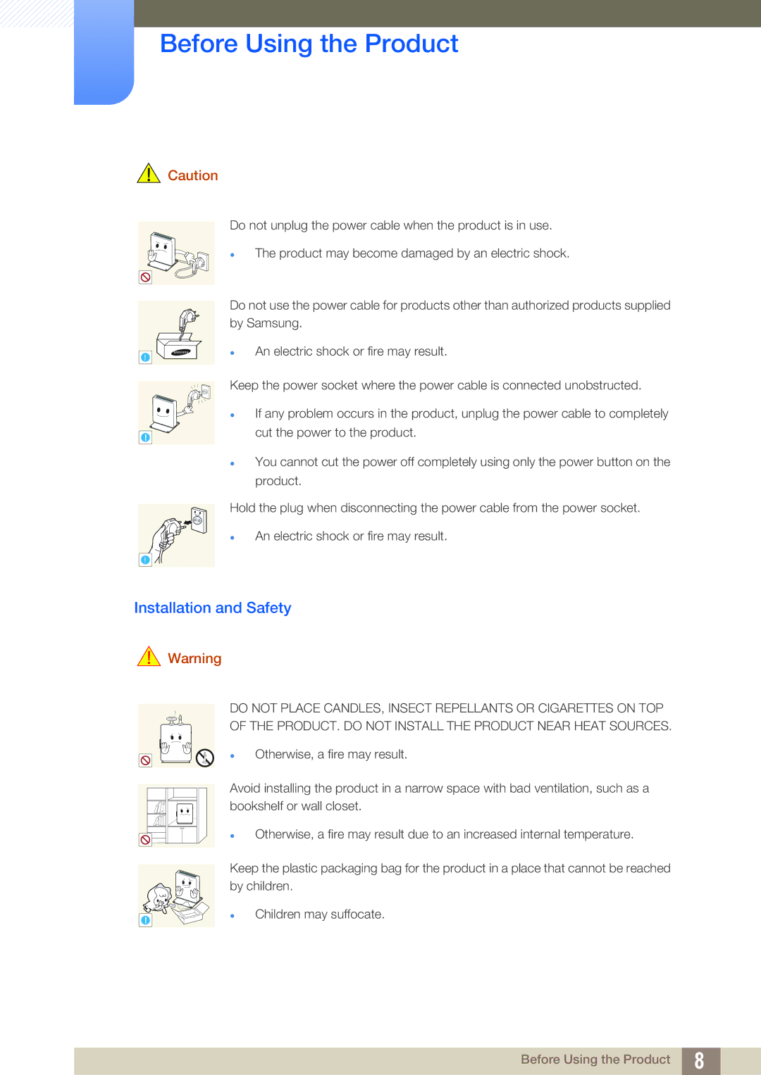 Samsung LF-NXN2N/XY, LF-NXN2N/EN, LF00FNXPFBZXEN, LF00FNXPFBZXXV, LF00FNXPFBZXCI manual Installation and Safety 