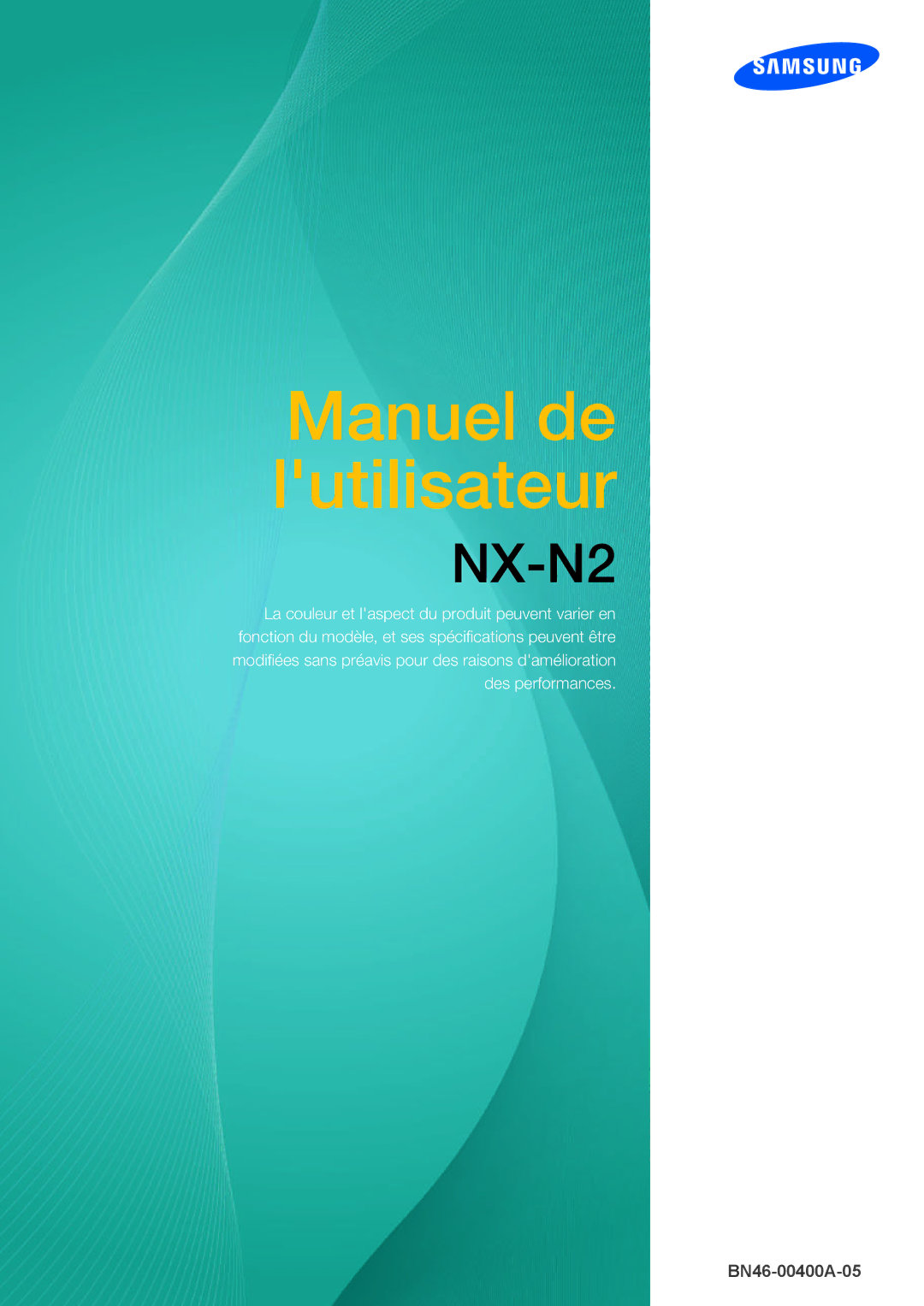 Samsung LF00FNXPFBZXEN, LF-NXN2N/EN manual Manuel de lutilisateur 