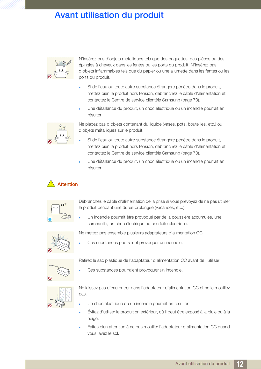 Samsung LF-NXN2N/EN, LF00FNXPFBZXEN manual Avant utilisation du produit 