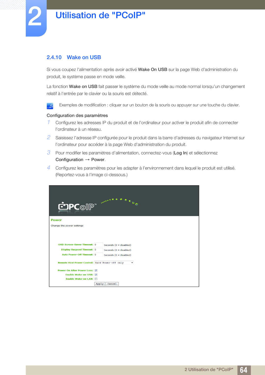 Samsung LF-NXN2N/EN, LF00FNXPFBZXEN manual Wake on USB 